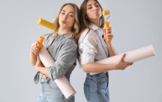 Glasvlies of Fleece Behang.