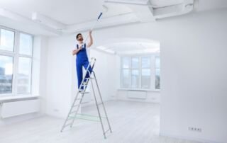 Fleece Behang voorgeschilderd.