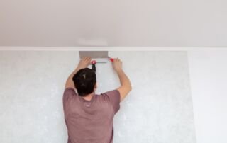 Fleece Behang met structuur.