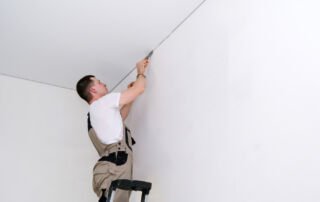 Fleece Behang plafond.