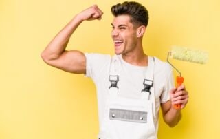 Fleece Behang aanbrengen.